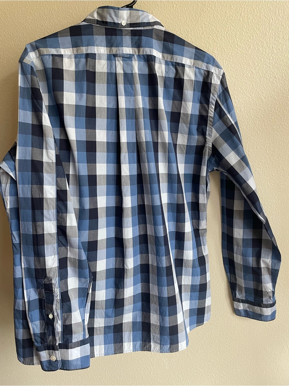 Todd Snyder Men's Blue Multi-Check Button-Down Shirt - Picture 14 of 16